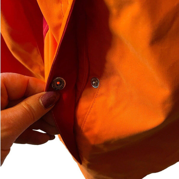 80s RARE Tommy Hilfiger Colorblock Jacket Vintage Retro Men’s XL Orange Red - Picture 13 of 13